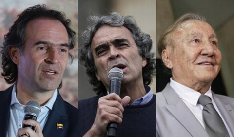 Federico Gutiérrez, Sergio Fajardo y Rodolfo Hernández