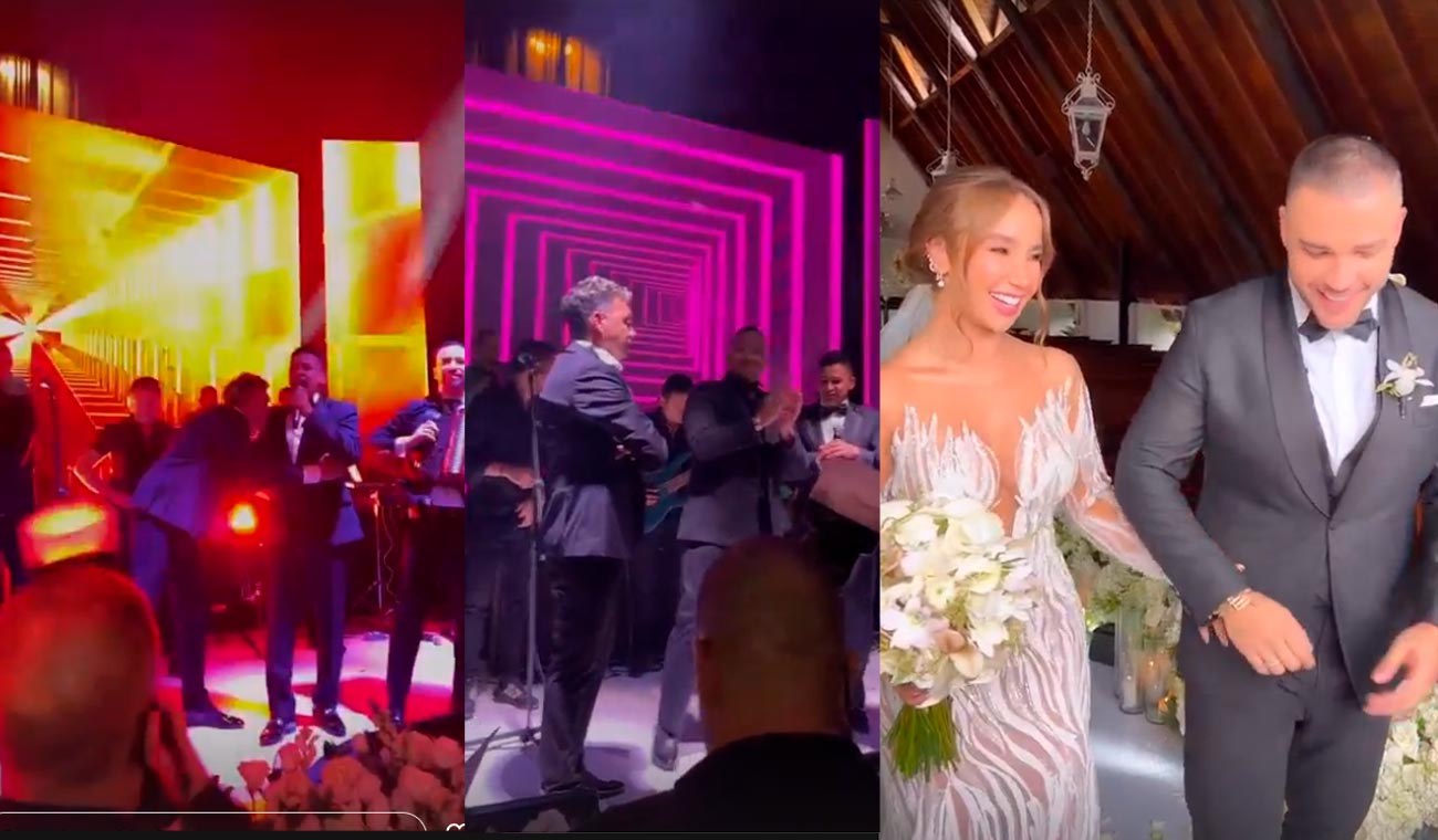 Show Jean Carlo Centeno y Jorge Celedón en boda de Paola Jara y jessi Uribe