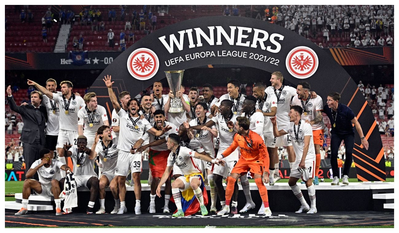 Frankfurt compeones de la Europa League
