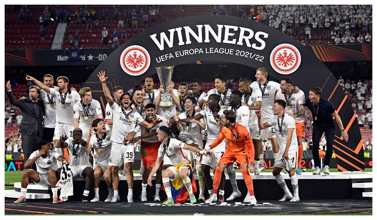 Frankfurt compeones de la Europa League