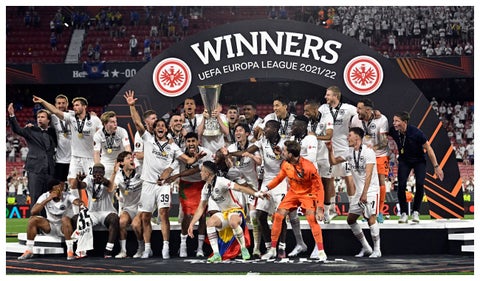 Frankfurt compeones de la Europa League