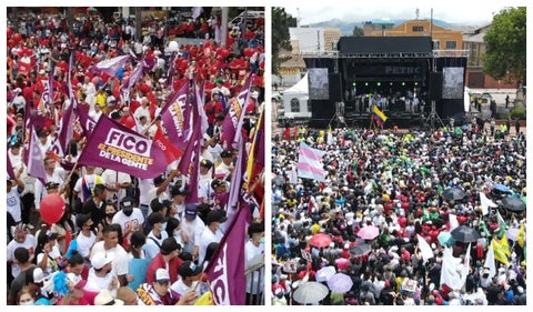 Giras de Fico Gutiérrez y Petro