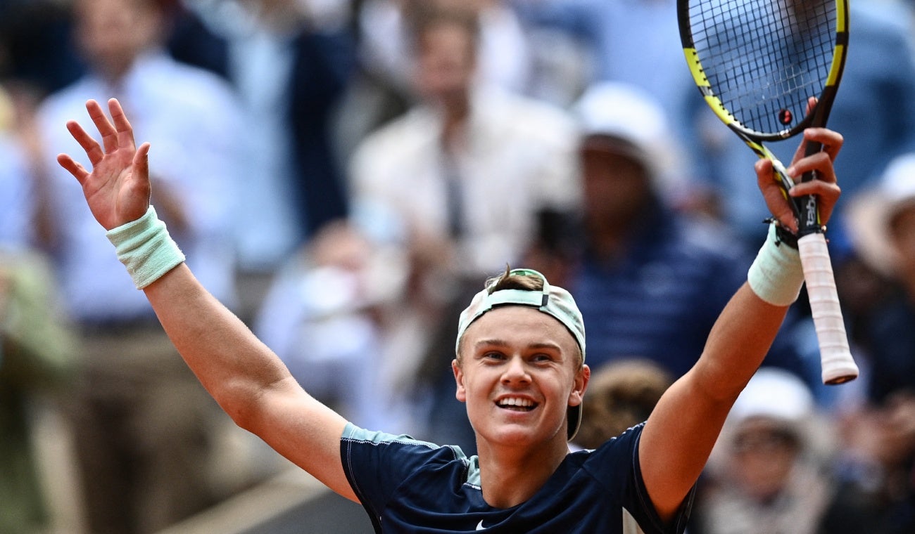 Holger Rune en el Roland Garros 2022
