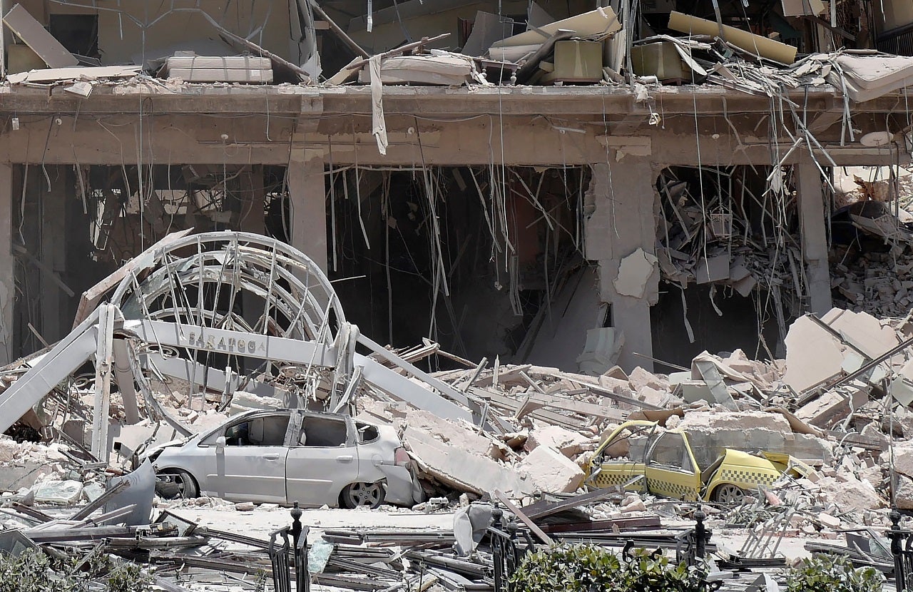 Explosión en el hotel Saratoga en La Habana, Cuba