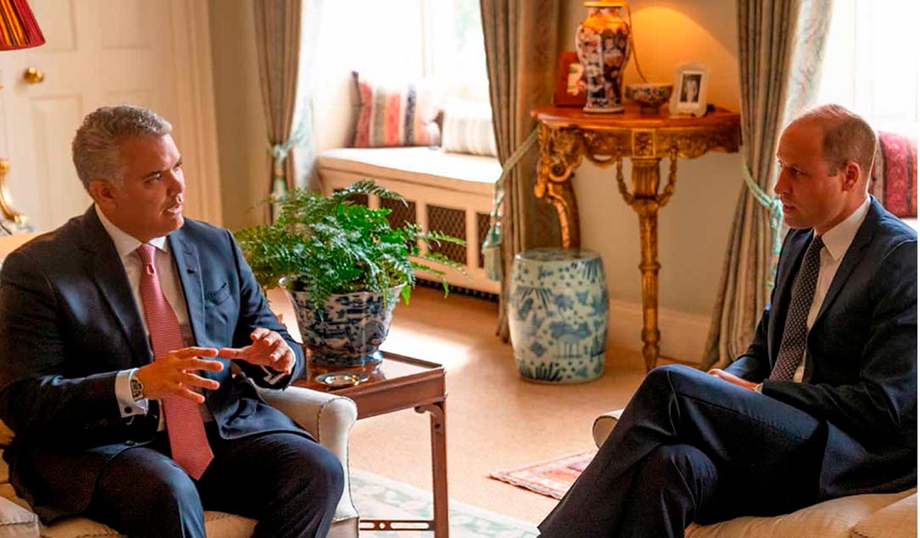 Iván Duque y el príncipe William