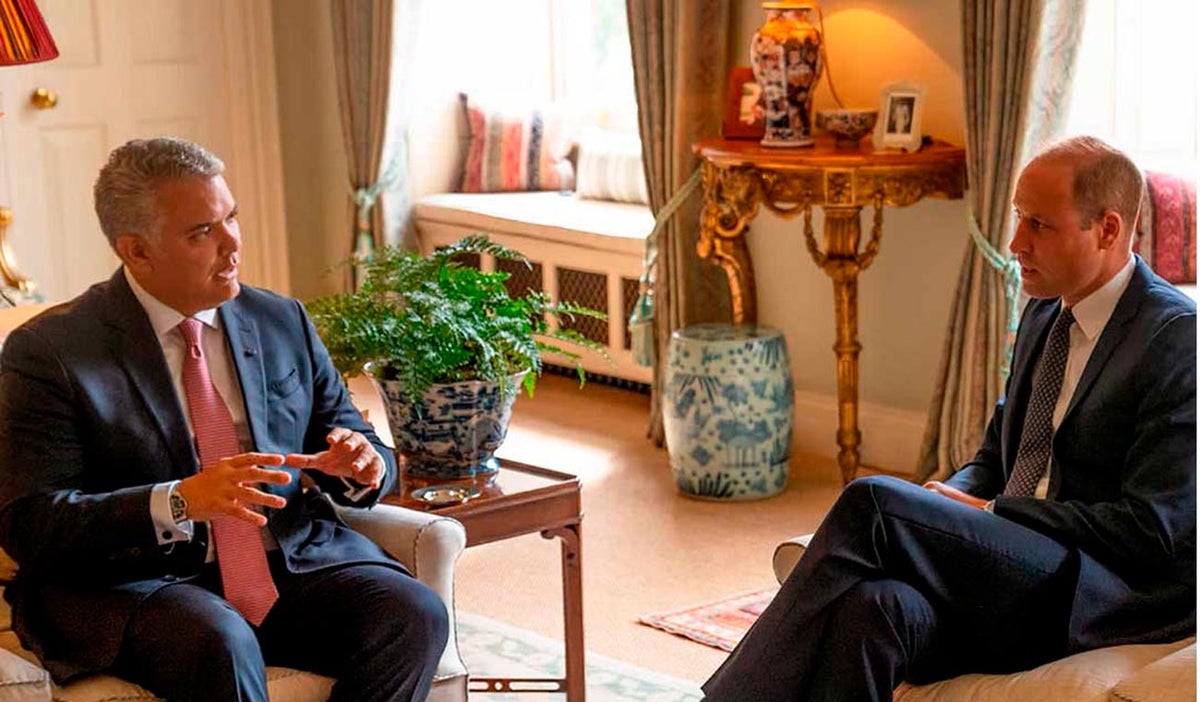 Iván Duque y el príncipe William