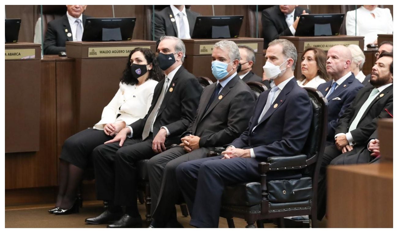 Iván Duque en la posesión de Rodrigo Chaves