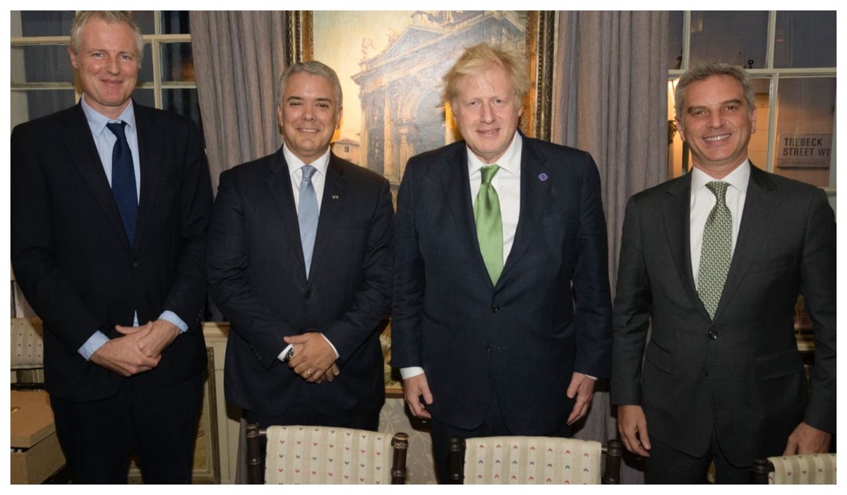 Iván Duque y Boris Johnson