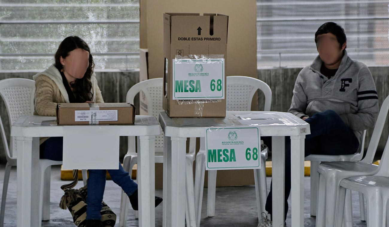 Jurados de votación en jornada electoral
