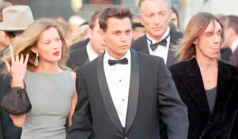 Kate Moss junto a Johnny Depp