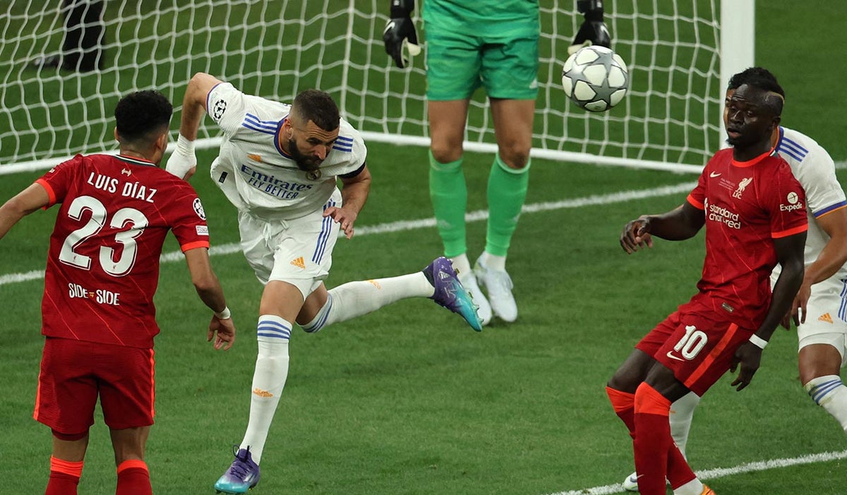 Luis Diaz con Liverpool ante Real Madrid