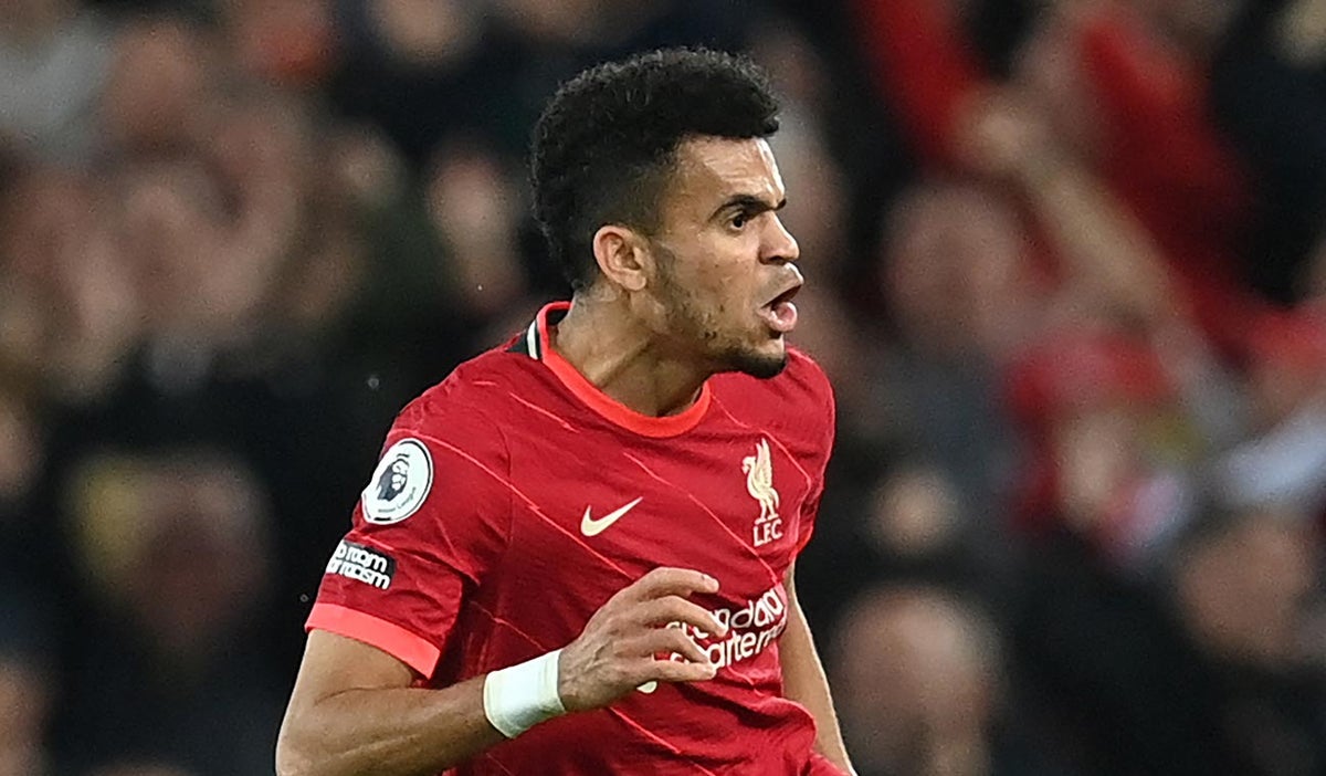 Luis Díaz con el Liverpool