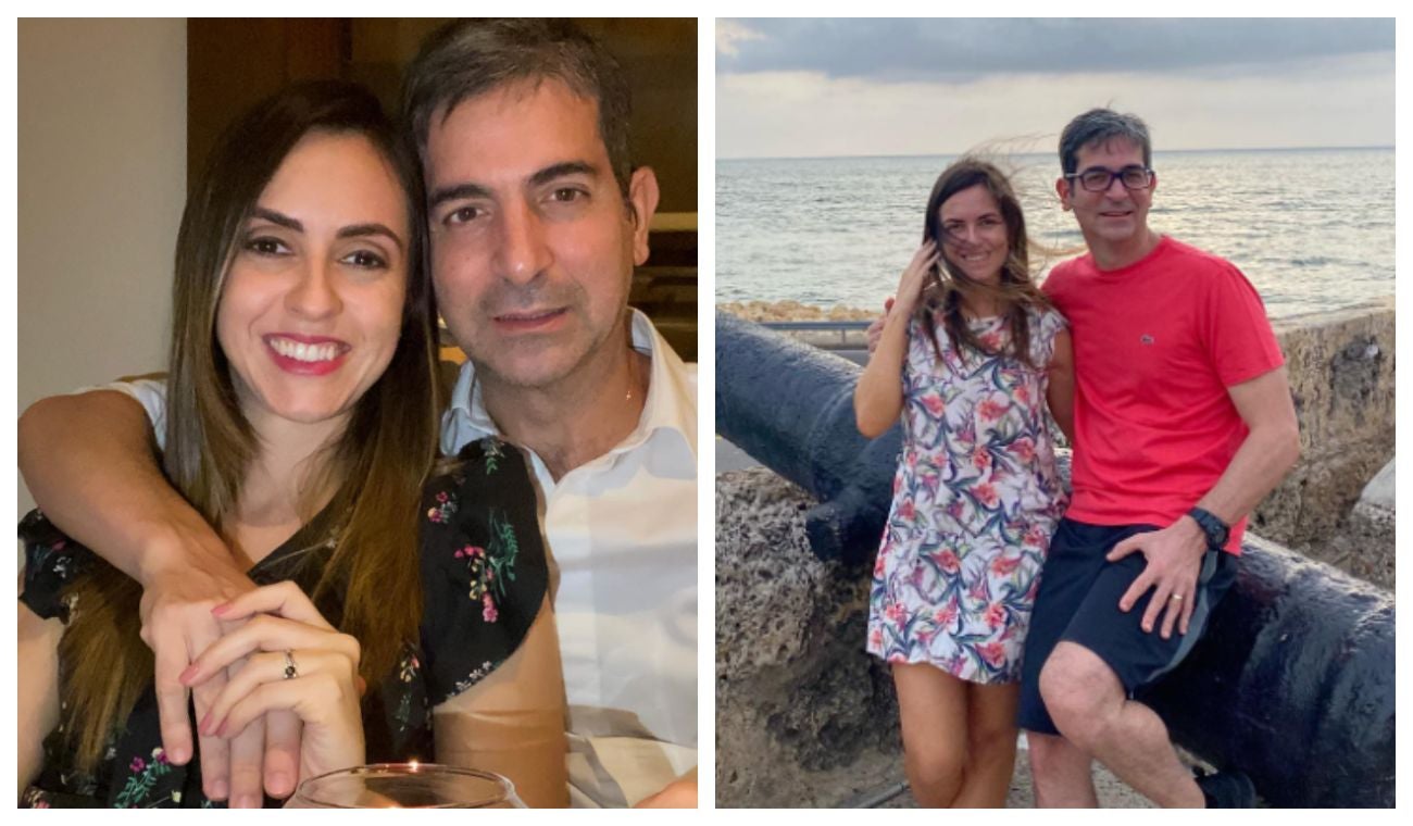 Marcelo Pecci y su esposa