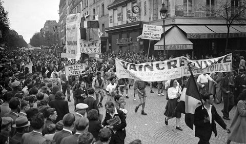 Marchas en Francia mayo 1 de 1948