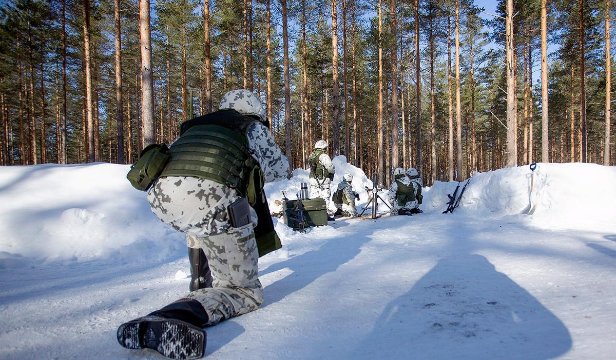 Militares de Finlandia en operativo
