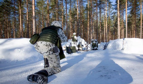 Militares de Finlandia en operativo