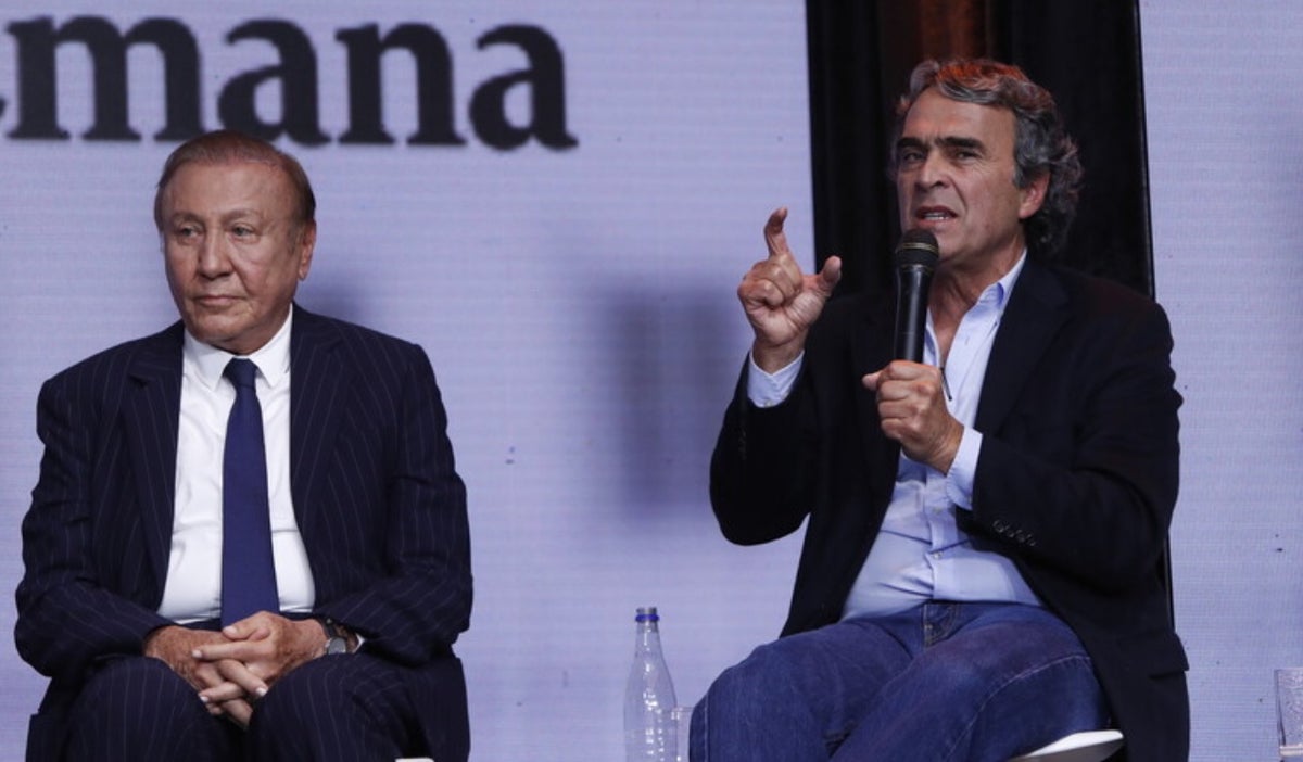 Rodolfo Hernández y Sergio Fajardo en debate presidencial
