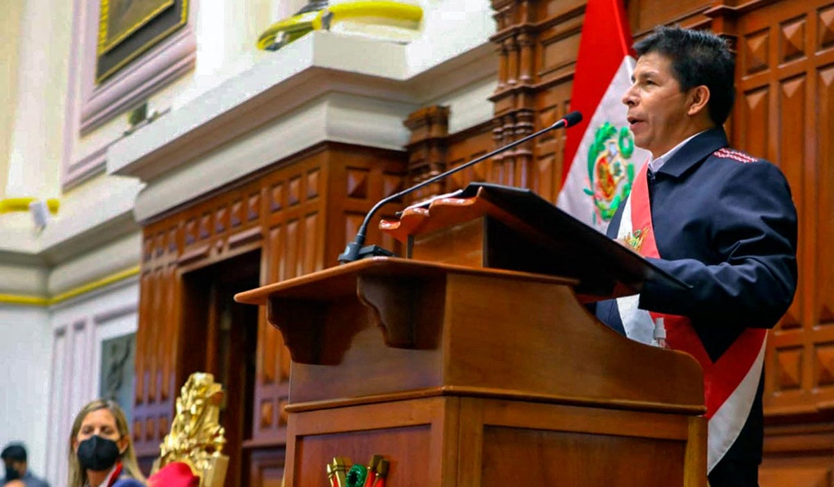 Pedro Castillo, presidente de Perú
