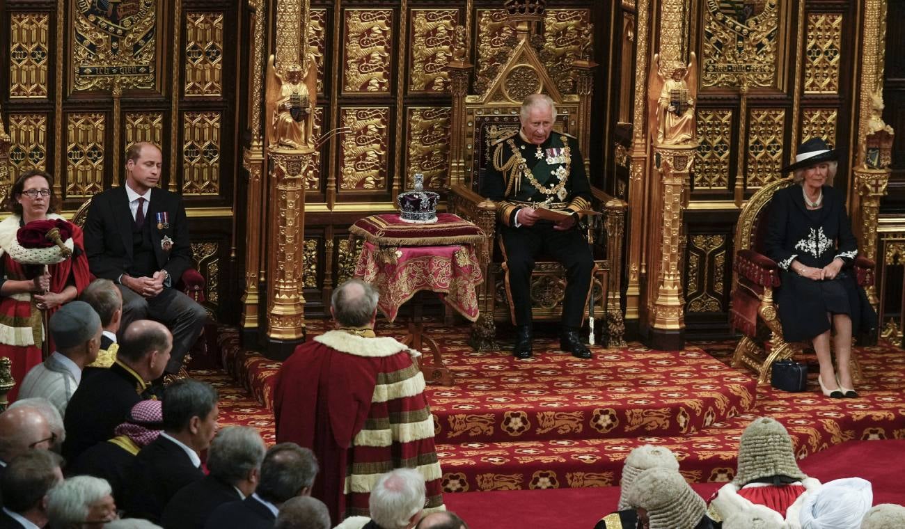 Príncipe Carlos en la Cámara de los Lores