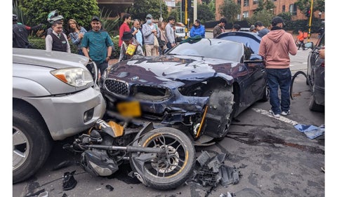 Accidente en la calle 72 tras un robo a mano armada