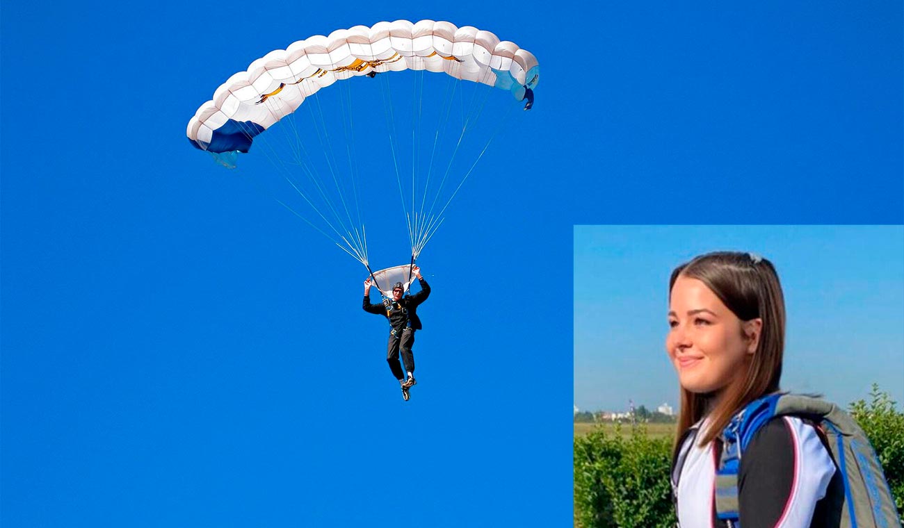 Romane Hcastgnou, mujer que murió en un salto en paracaídas