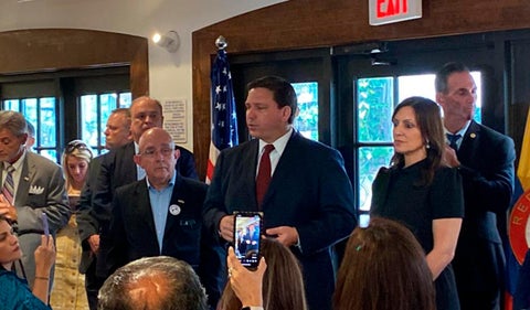 Ron DeSantis, gobernador de la Florida, en Miami
