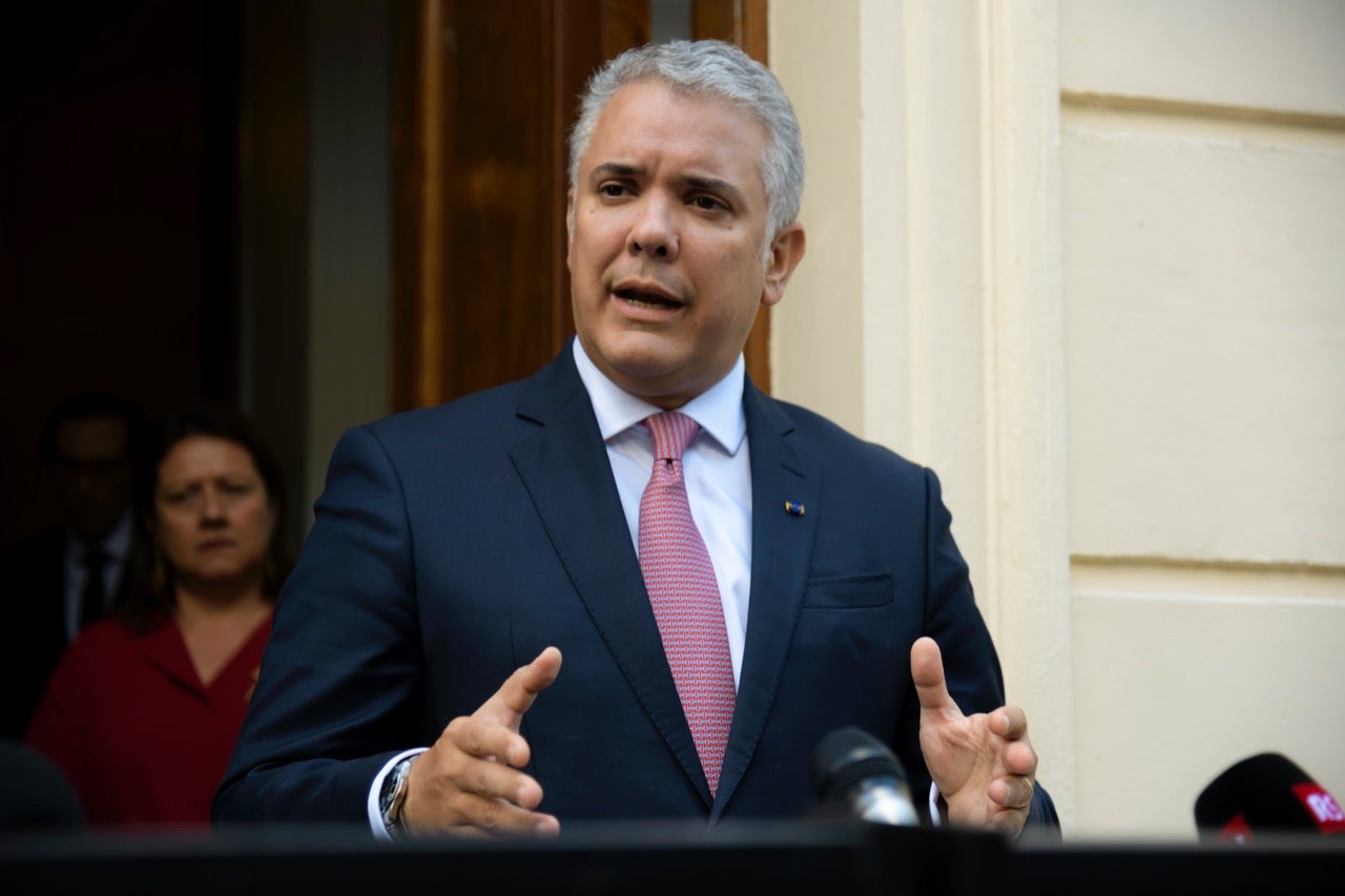 El presidente, Iván Duque, en Londres