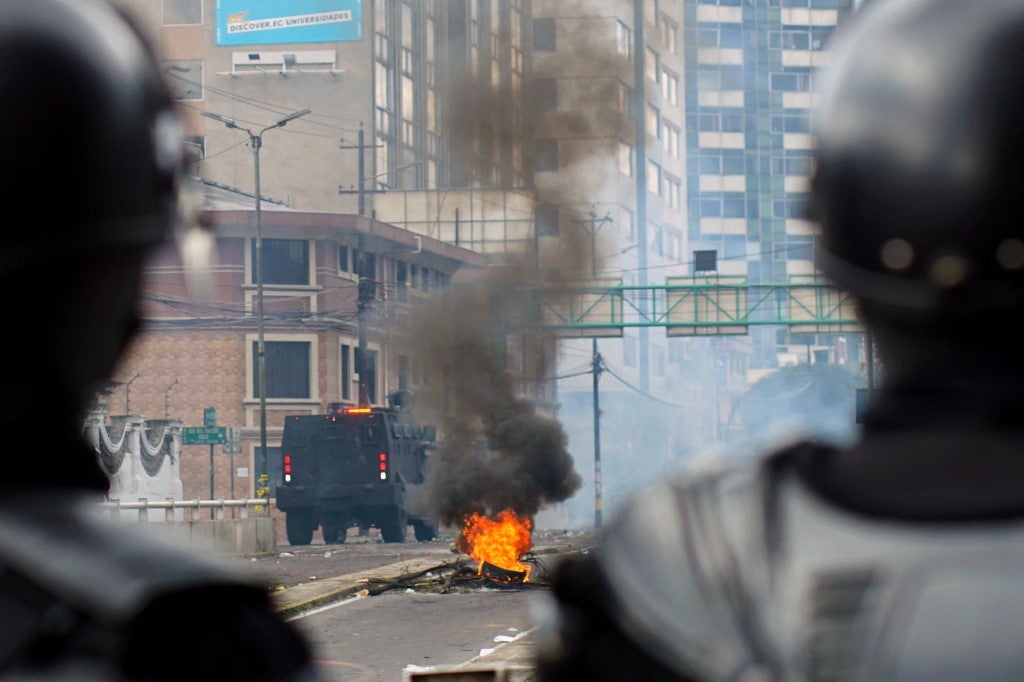 Protestas indígenas en Ecuador