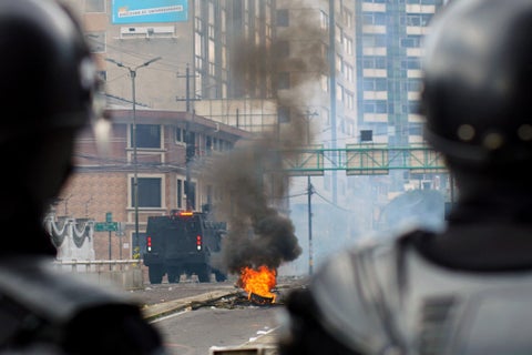 Protestas indígenas en Ecuador