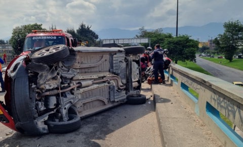 Accidente de tránsito en Puente Aranda