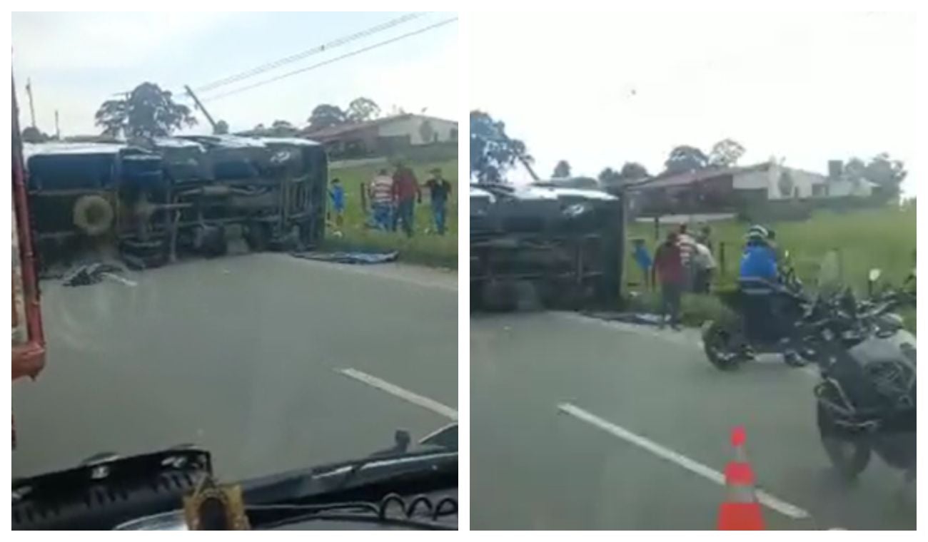 Accidente vía Siberia - Cota