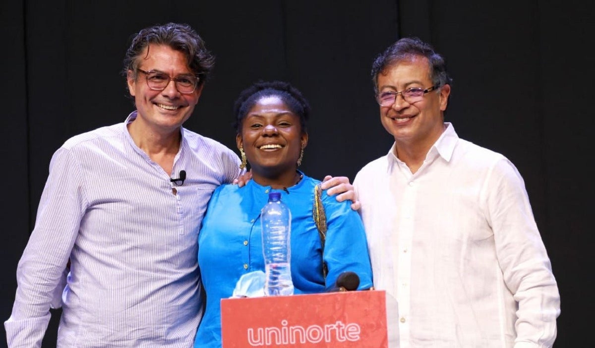 Alejandro Gaviria, Francia Márquez y Gustavo Petro