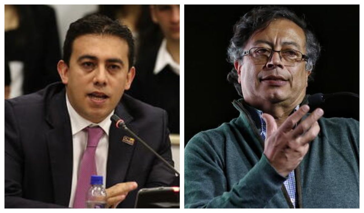 Alexander Vega y Gustavo Petro