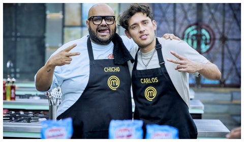 Chicho y Carlos Báez en Masterchef