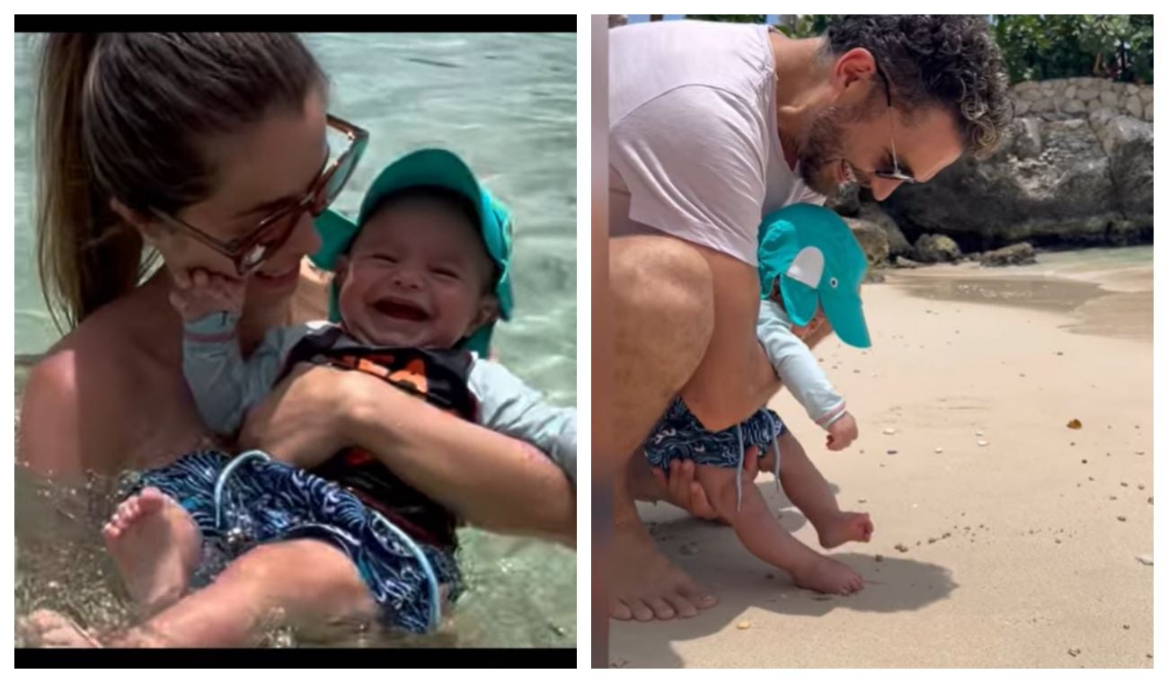 Cristina Hurtado y su hijo