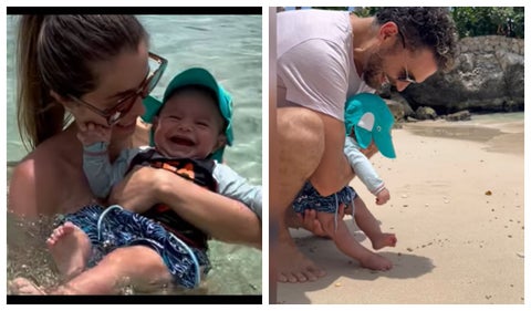 Cristina Hurtado y su hijo