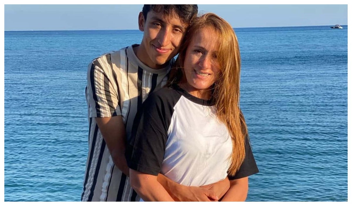 Egan Bernal y su mamá