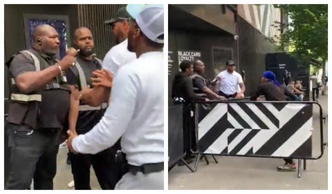 El video de un exboxeador que noqueó a un alborotador