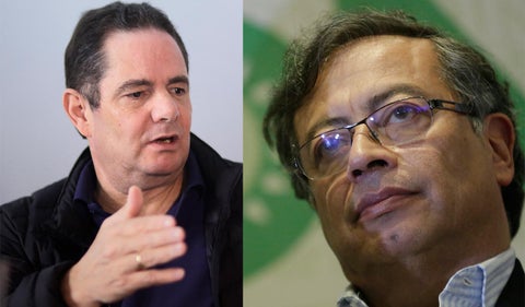 Germán Vargas Lleras y Gustavo Petro