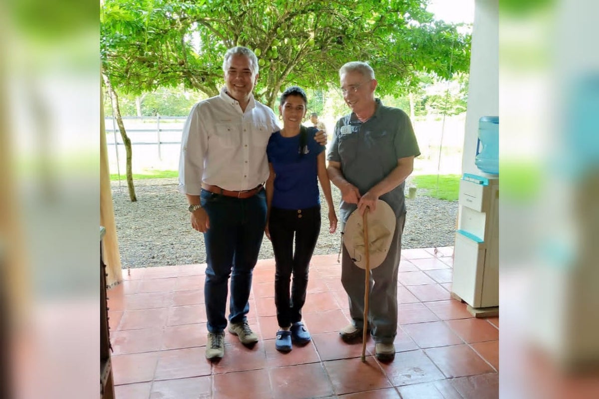Presidente Iván Duque y el expresidente Álvaro Uribe Vélez