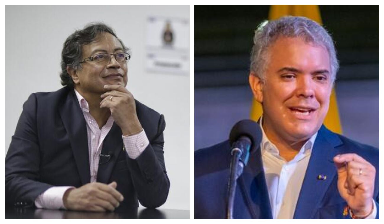 Iván Duque y Gustavo Petro