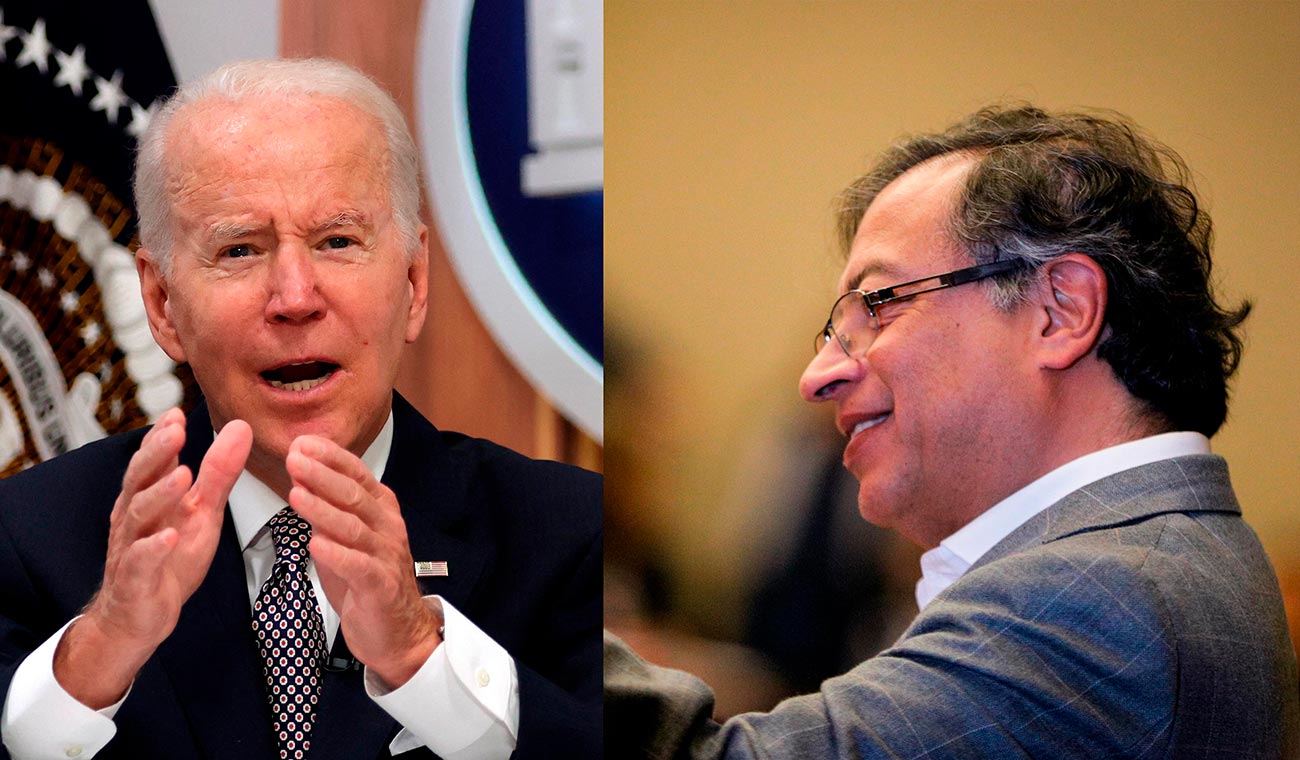 Joe Biden (Presidente de EE.UU.) y Gustavo Petro (Presidente de Colombia)