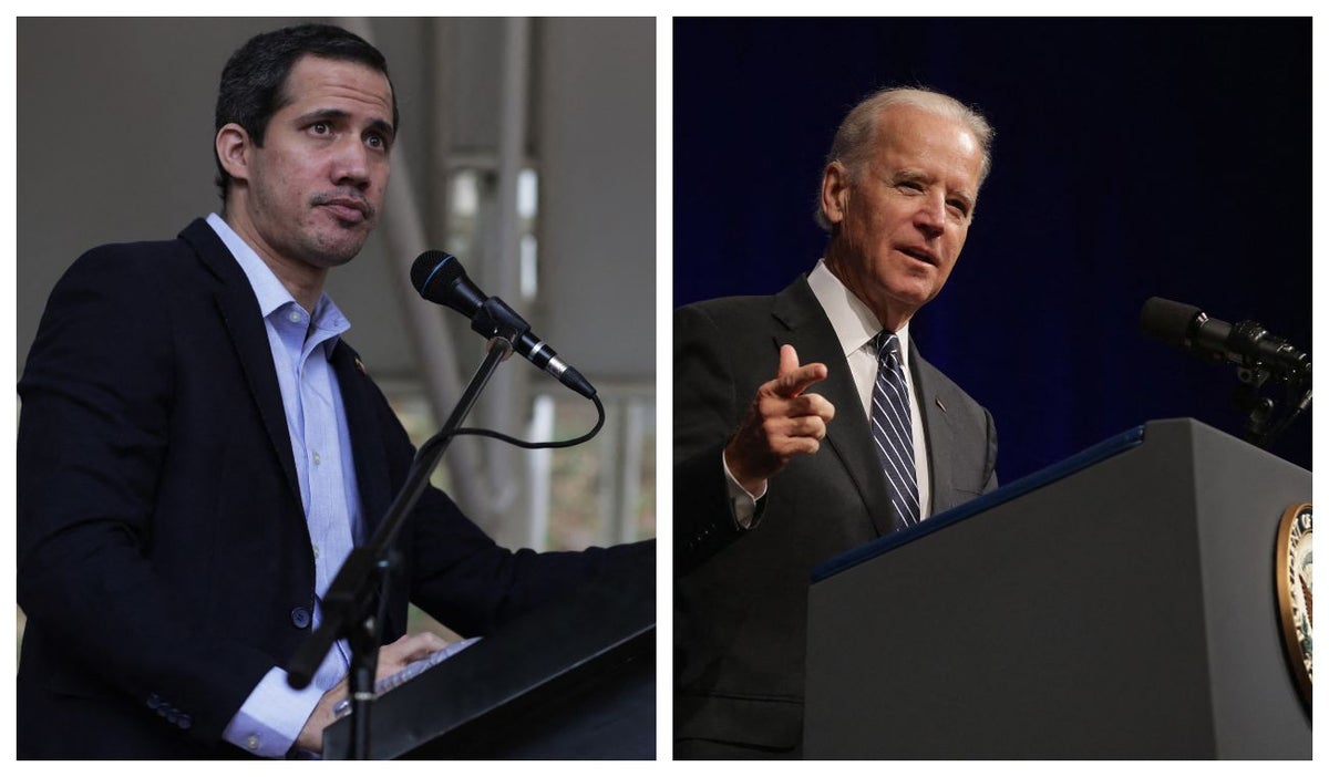 Juan Guaidó y Joe Biden