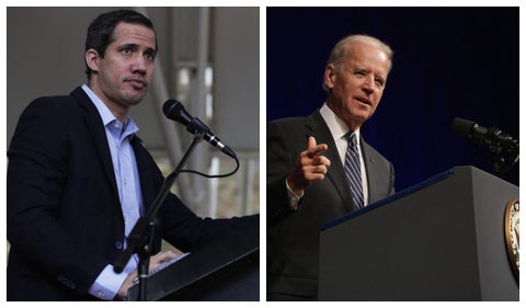 Juan Guaidó y Joe Biden