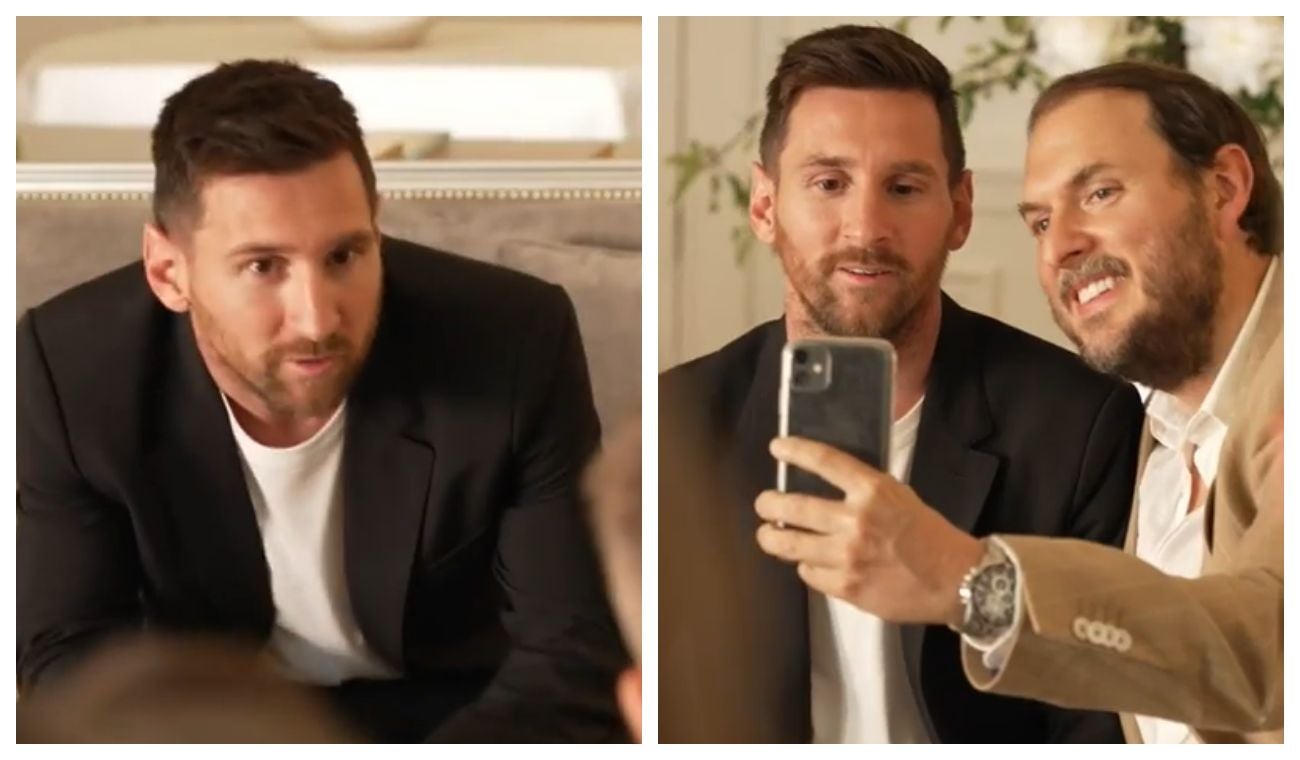 Lionel Messi y Andrés Parra