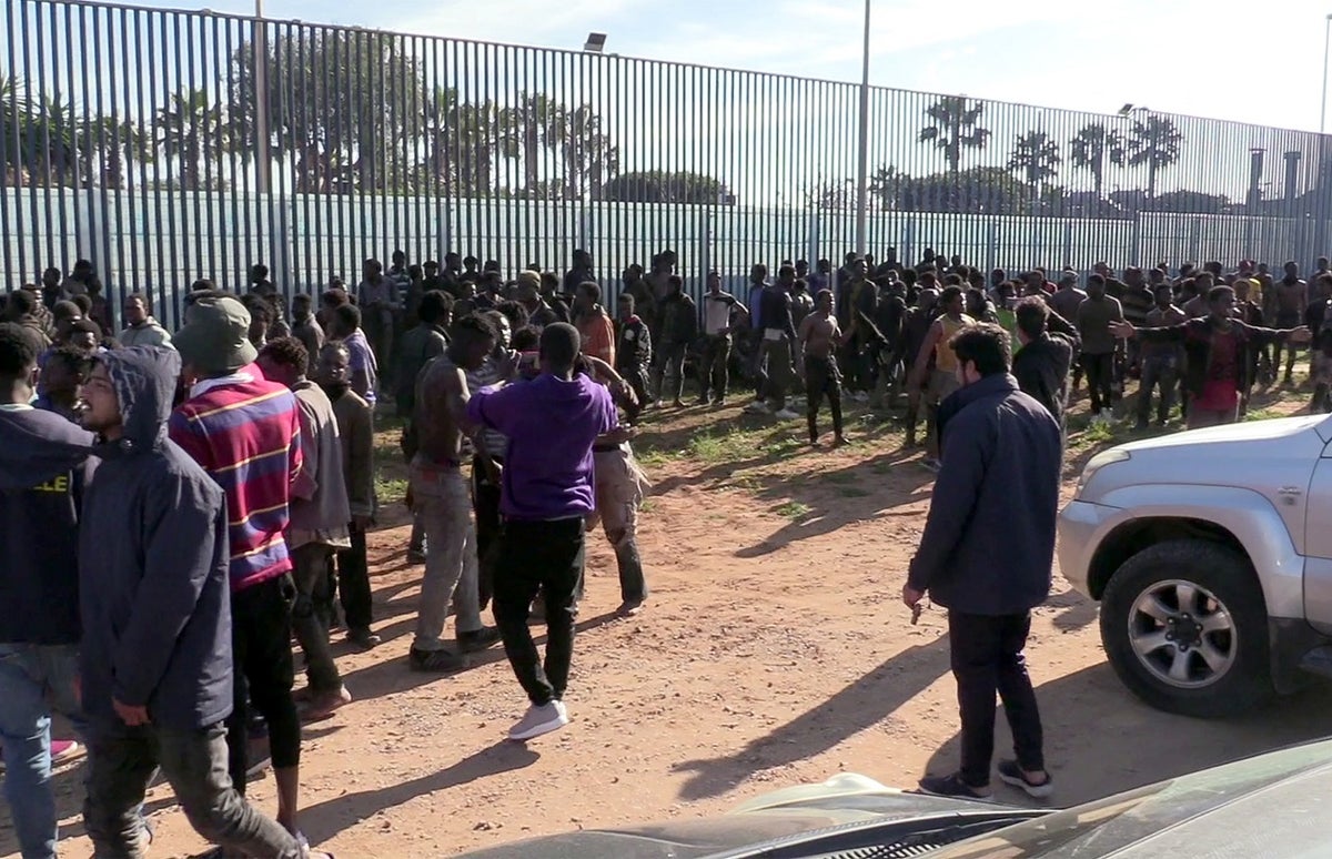 Migrantes en Melilla