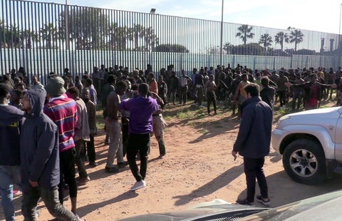 Migrantes en Melilla