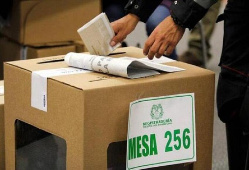 Jornada de votaciones en Colombia.