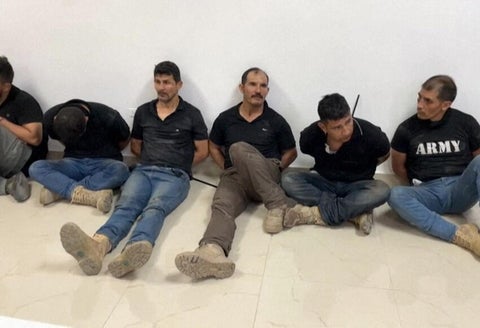 Militares detenidos en Haití
