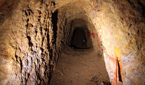 Interior de una mina